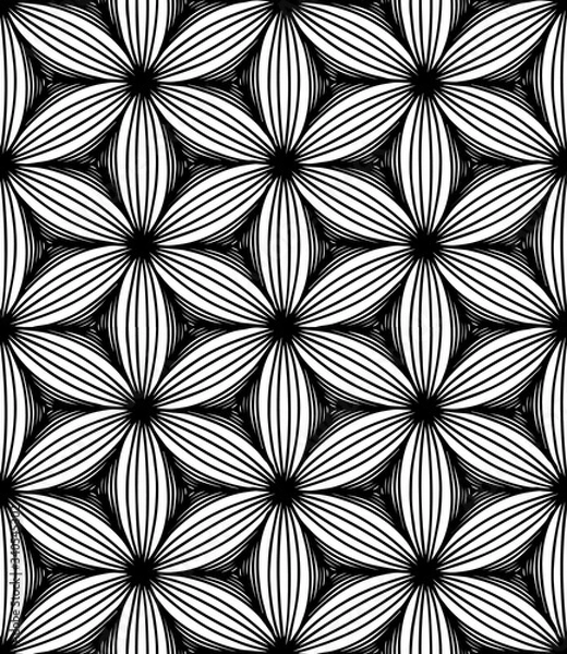 Obraz Seamless abstract pattern Vector coloring book
