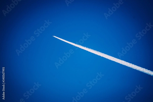 Fototapeta airplane in the sky