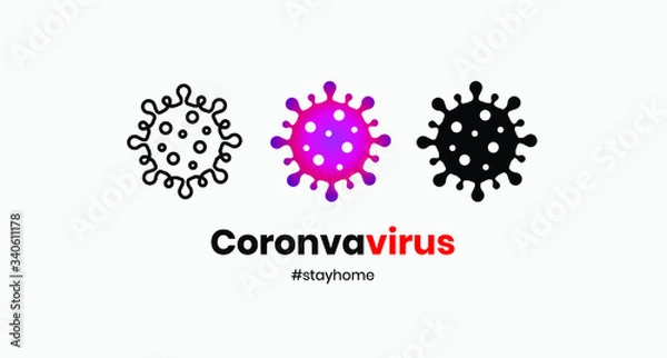 Obraz Vector art for corona virus