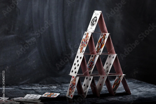 Obraz Dom karty do gry