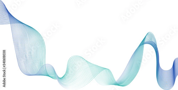 Obraz abstract background of lines vector image
