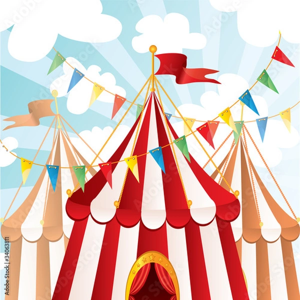 Obraz Circus background