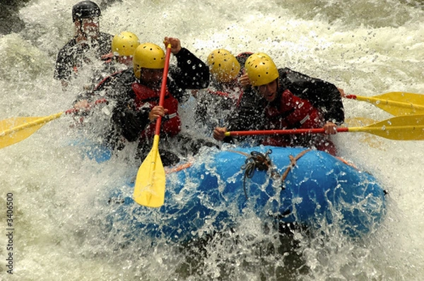 Obraz Splash action rafting