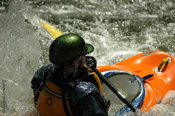 Obraz orange kayak