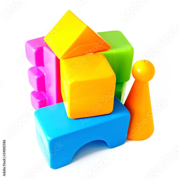Obraz Plastic building blocks