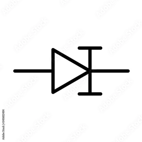 Obraz Symbol Backward Diode icon Backward Diode