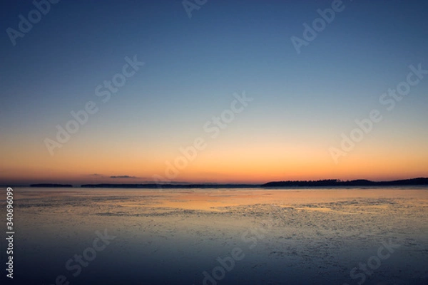 Fototapeta Winter sunset