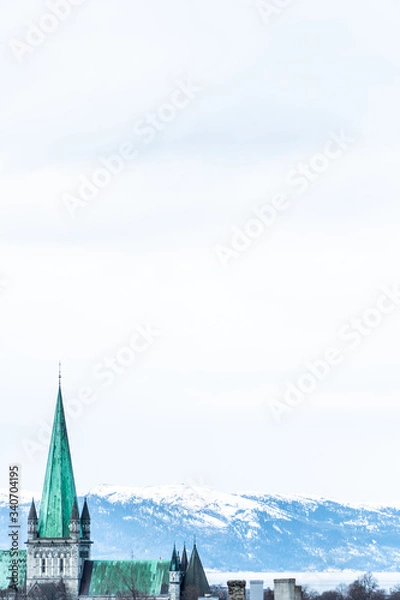 Obraz Old cathedral architecture Norway