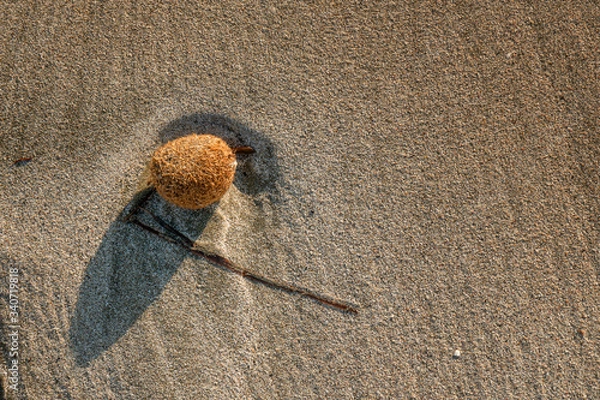 Fototapeta abstract drawing in the sand