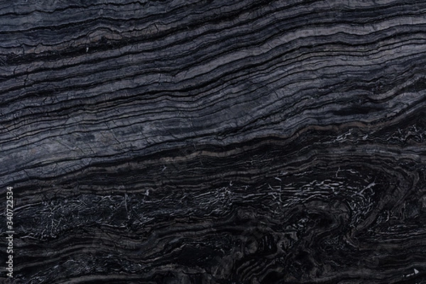 Fototapeta Beautiful marble background in black color for new interior. High quality texture.