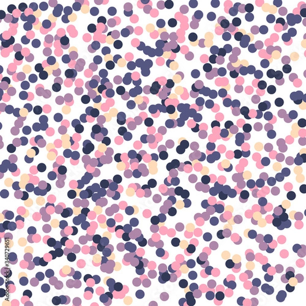 Fototapeta Colorful abstract dot background. Vector illustration for bright design. Circle art round backdrop. Happy mood. Color texture holiday element wallpaper.