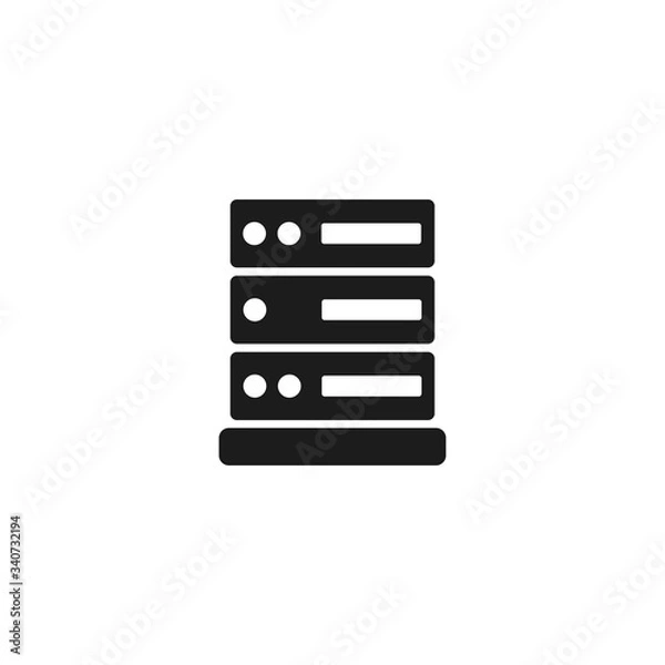 Fototapeta Vector icon server 10 EPS . Lorem Ipsum Illustration design