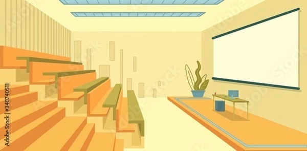 Obraz Study Room for Lecture with Comfortable Rostrum.