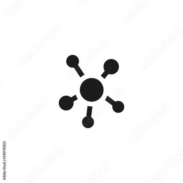 Fototapeta vector icon molecules . Lorem Ipsum Illustration design