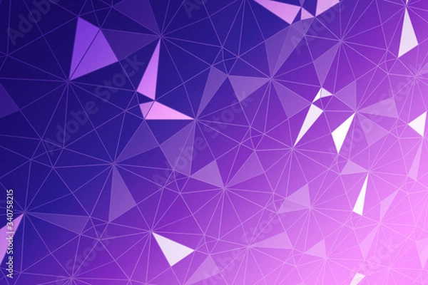 Fototapeta Trigonal shapes background. Low poly triangles mosaic. Crystals backdrop.