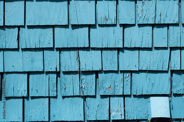 Obraz Wood Panel Blue Background Texture