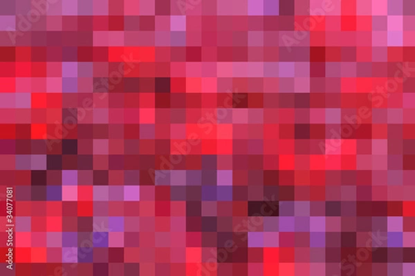 Obraz pink mosaic pixels