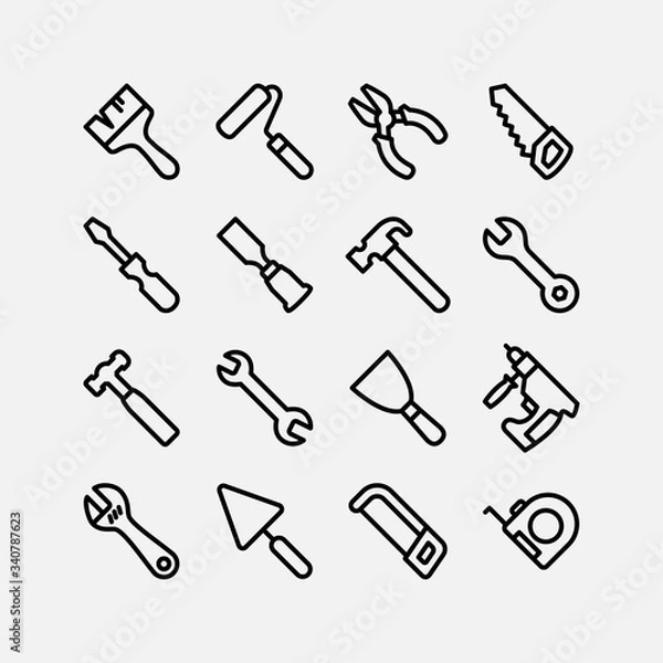 Fototapeta Handyman tools icon