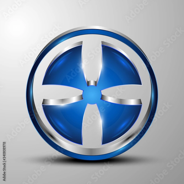 Obraz The vector conceptual 3d Logo