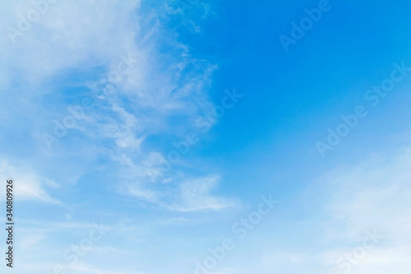 Obraz blue sky with puffy clouds