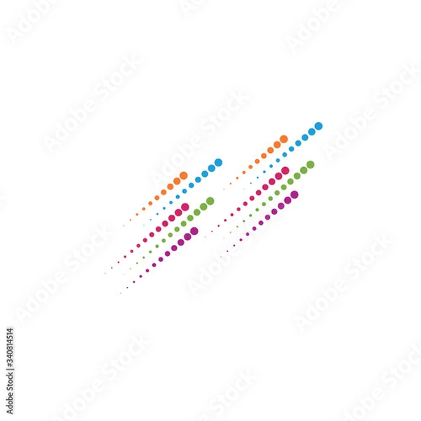 Fototapeta Absract dots Logo Template vector symbol