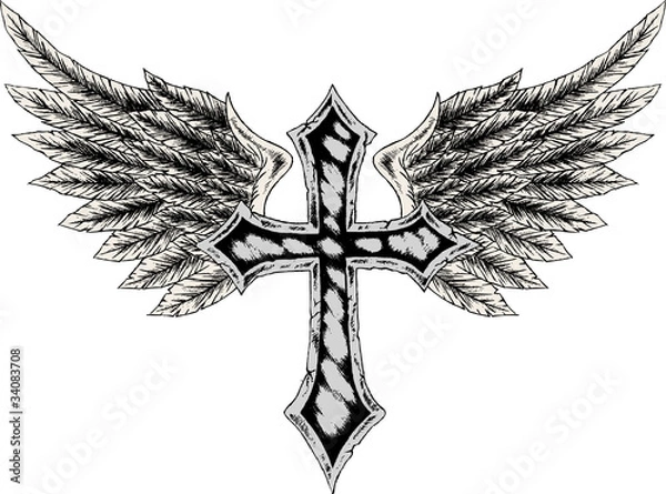 Obraz Angel Cross Design