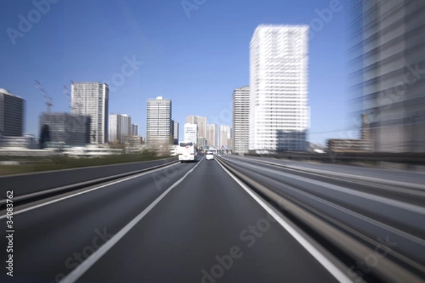 Fototapeta 流れる道