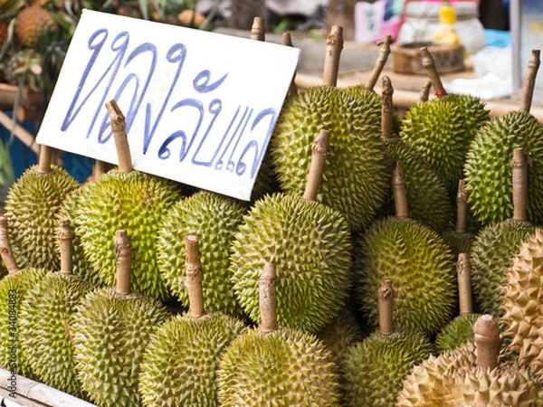 Obraz Durian in market