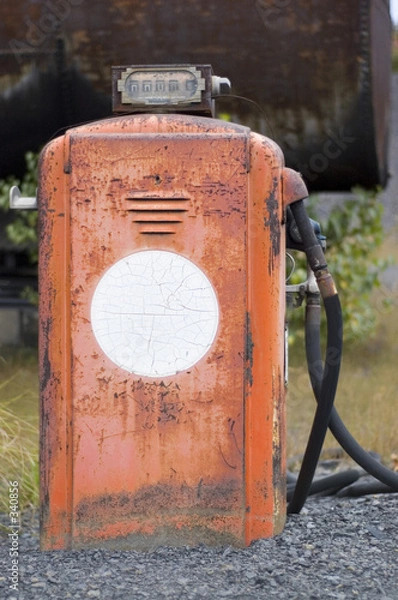 Obraz retro gas pump