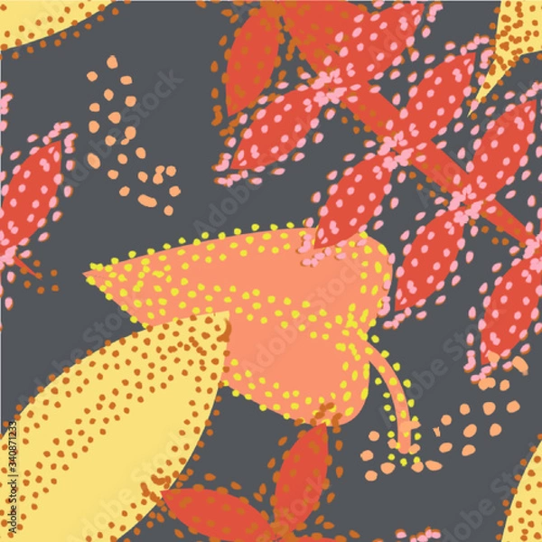 Obraz seamless pattern with leaves