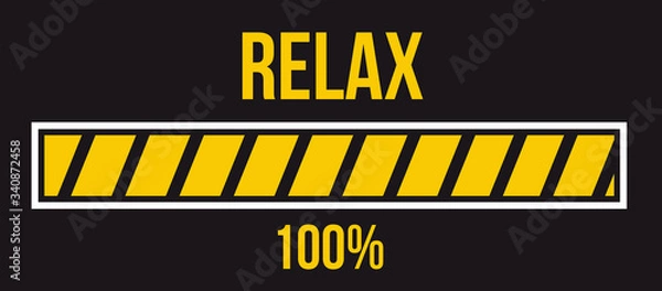 Fototapeta Progress loading bar Relax