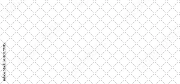 Obraz Abstract graphic pattern. Seamless vector background. Cross lines graphic design pattern. Optical dotted illusion.