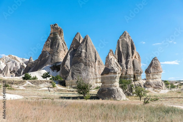 Obraz rock formations in cappadocia turkey
