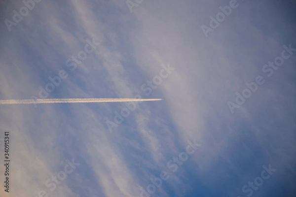 Obraz rocket plane ride to the blue sky as air transportation technology