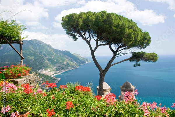Obraz View over Ravello coast
