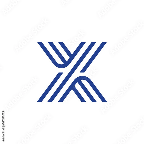 Obraz Letter X logo icon design template elements.