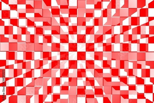 Fototapeta damier rouge abstrait