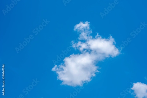 Obraz white cloudy in the blue sky
