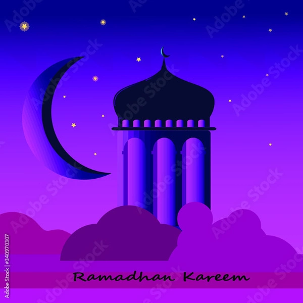 Fototapeta eid mubarak greeting card