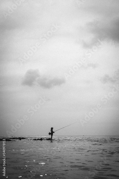 Obraz sea fishing in the morning