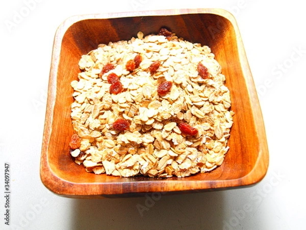 Obraz Müsli in Holzschale