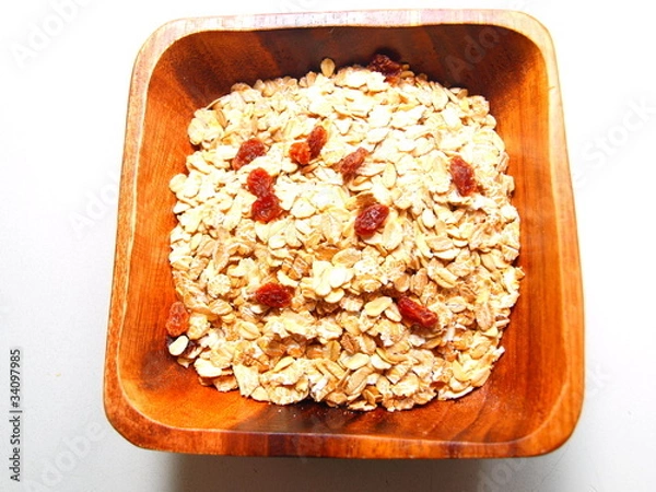 Obraz Müsli in Holzschale