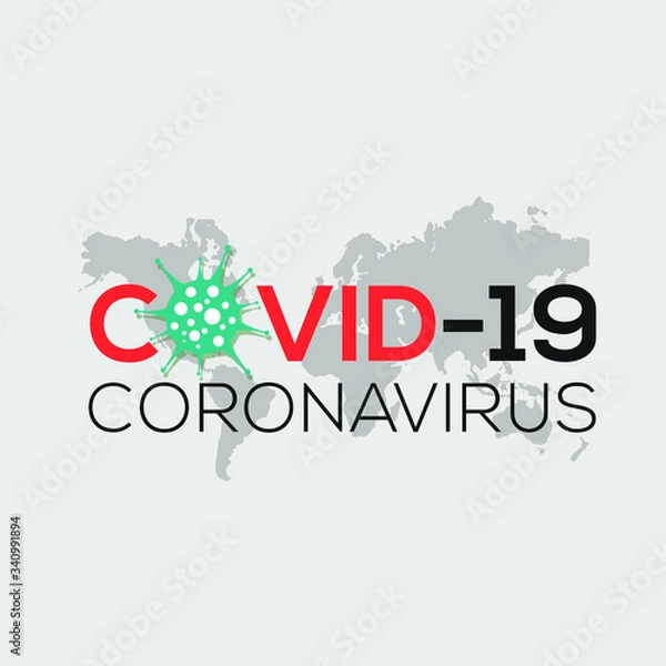 Obraz Corona Virus Banner Vector for web world map