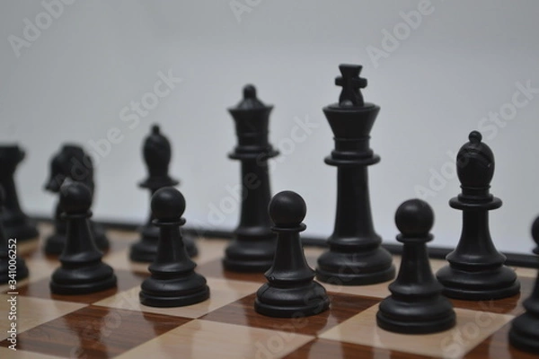Obraz Ajedrez, piezas negras