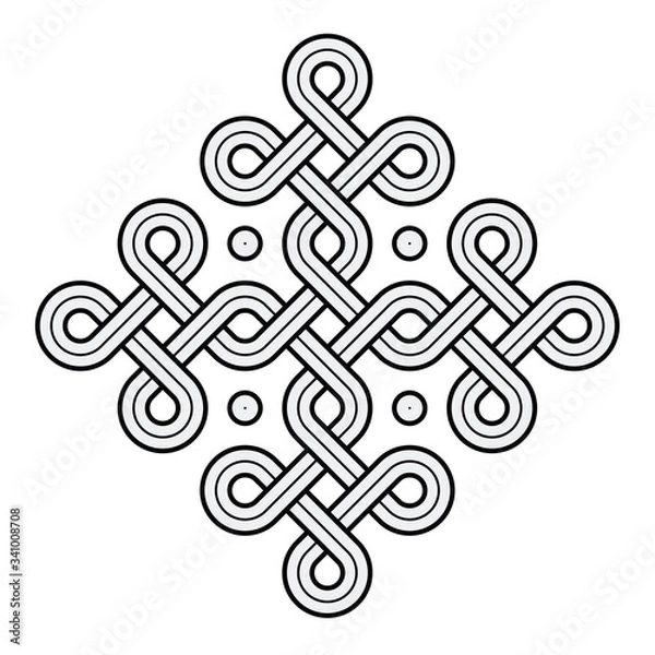 Obraz Viking Decorative Knot - Ring Cross