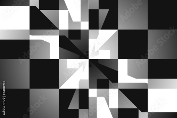 Fototapeta damier illusion