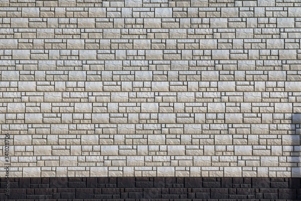 Obraz White and black ceramic brick tile.