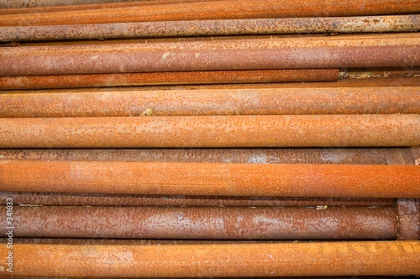 Obraz rusted steel pipe