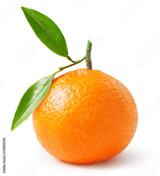 Obraz Tangerine isolated on white background