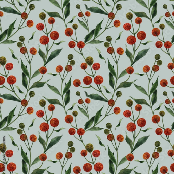 Obraz Pattern flowers in watercolor